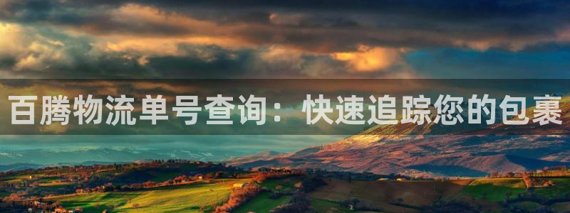 28圈注册网站多少：百腾物流单号查询