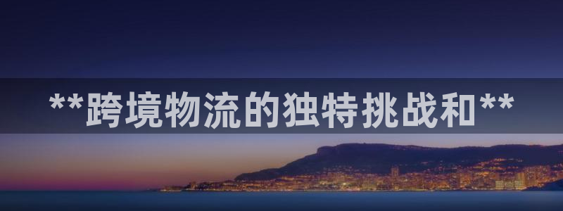 28圈网站怎么注册：**跨境物流的独
