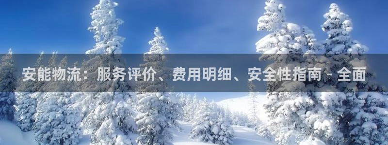 28圈电子：安能物流：服务评价、费用
